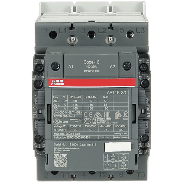 ABB Schütz 100-250V AC/DC AF116-30-22-13